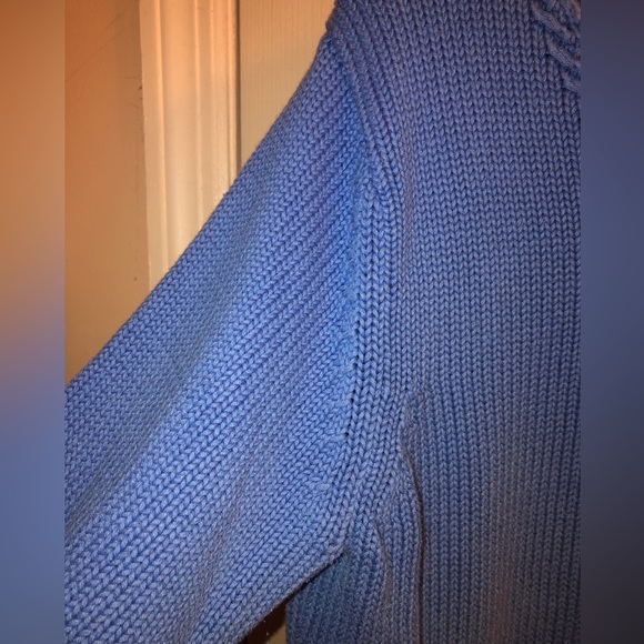 Talbots cotton sweater. Size XL. Vintage vneck shaker style sweater - Picture 3 of 10